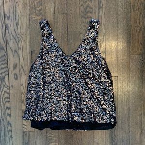 Sequin Sleeveless Top
